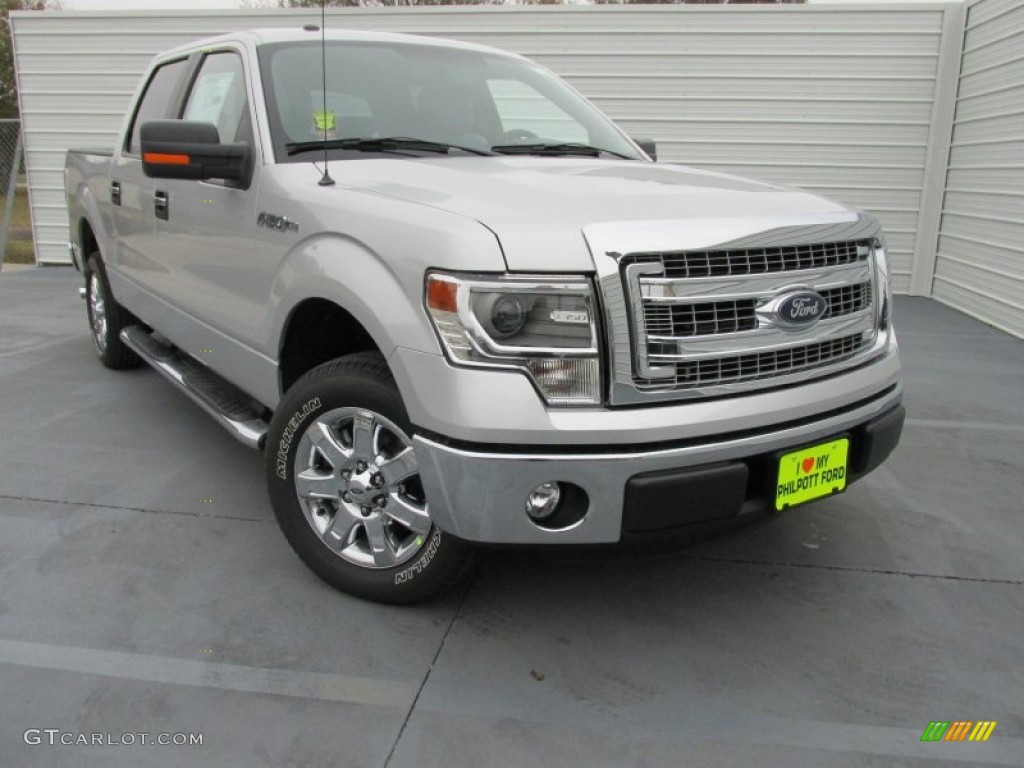 2014 F150 XLT SuperCrew - Ingot Silver / Steel Grey photo #2