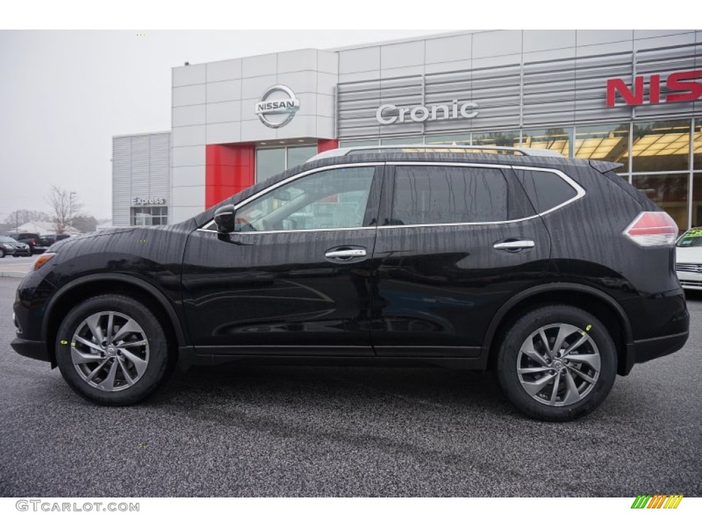 2015 Rogue SL - Super Black / Almond photo #2