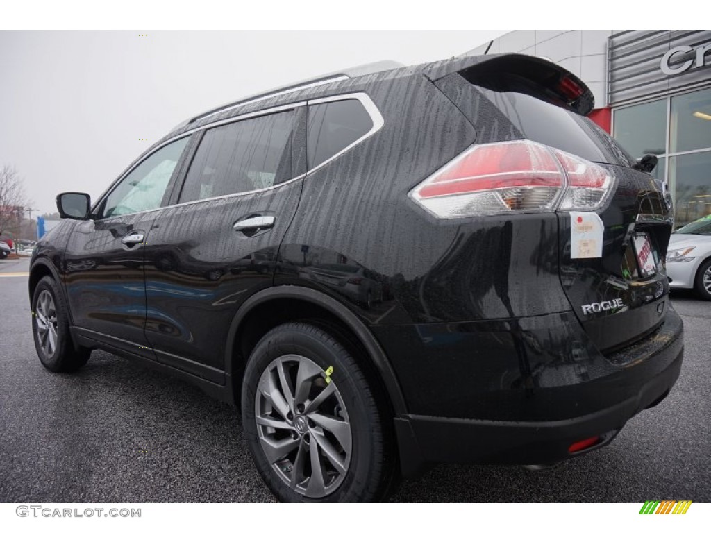 2015 Rogue SL - Super Black / Almond photo #3