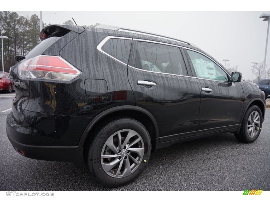 2015 Rogue SL - Super Black / Almond photo #5