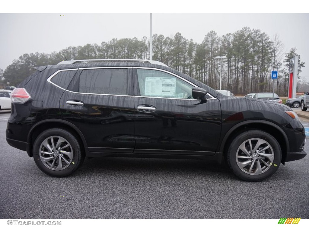 2015 Rogue SL - Super Black / Almond photo #6