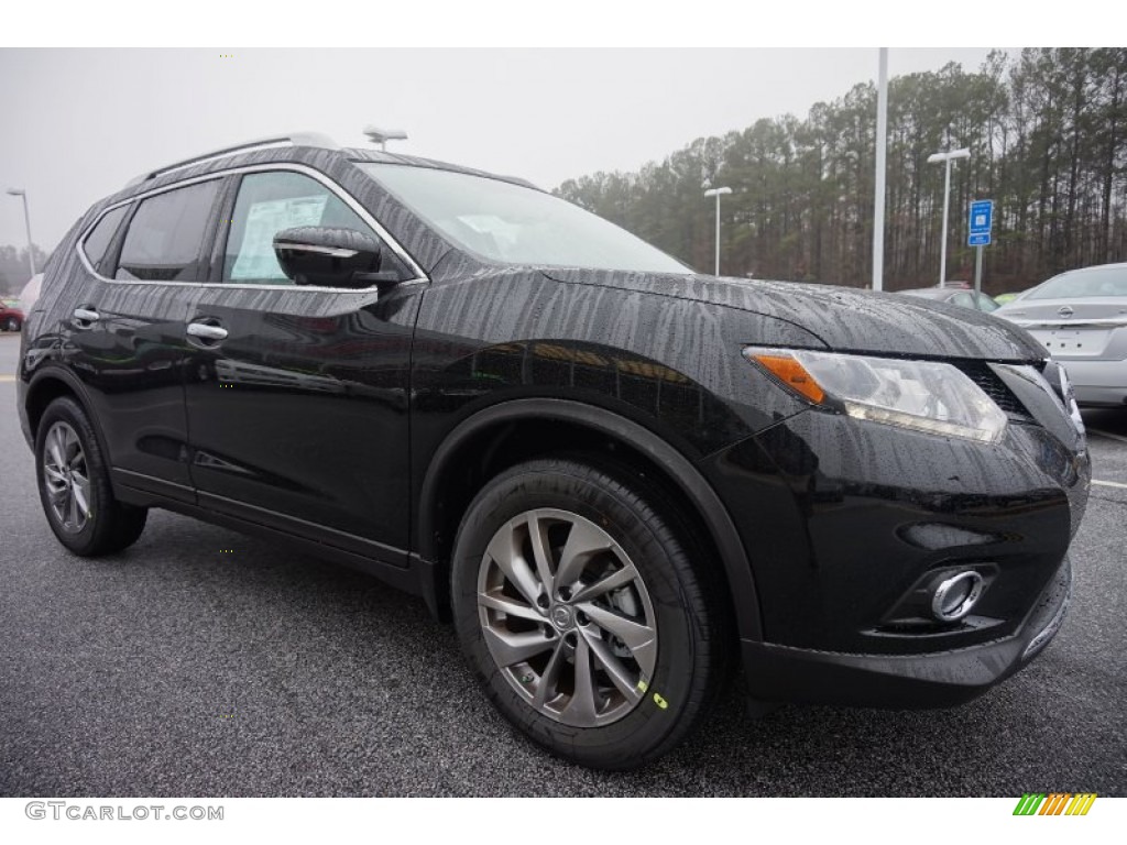 2015 Rogue SL - Super Black / Almond photo #7