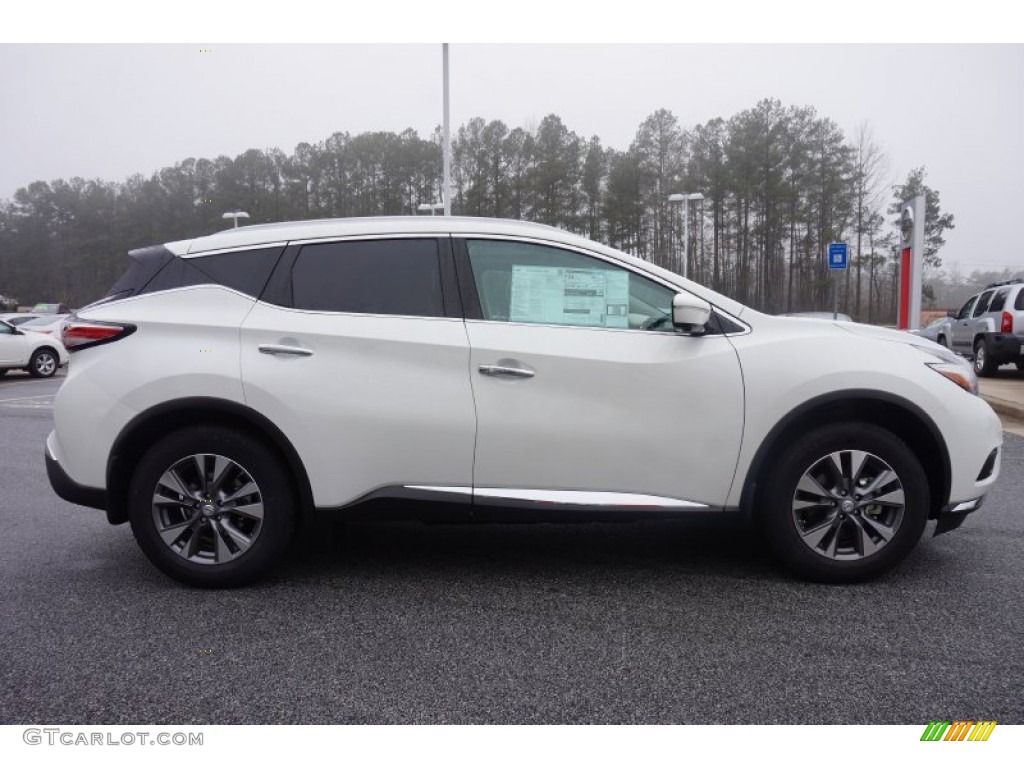 Pearl White 2015 Nissan Murano SL AWD Exterior Photo #100653051