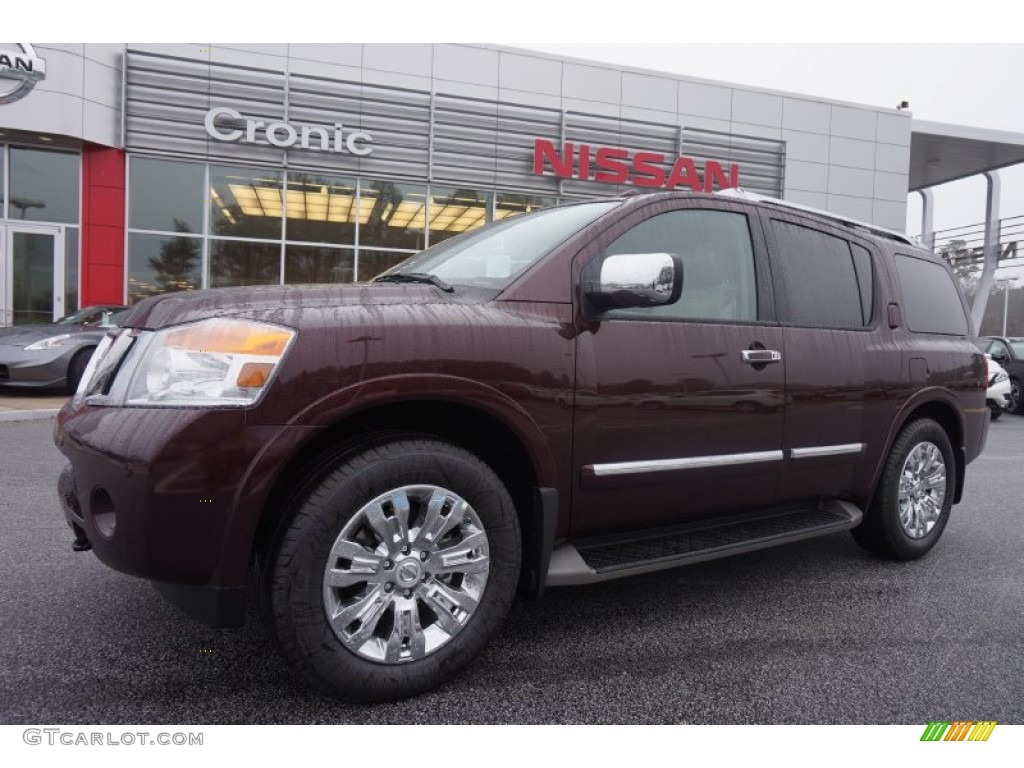 Midnight Garnet Nissan Armada