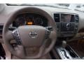 2015 Nissan Armada Almond Interior Steering Wheel Photo