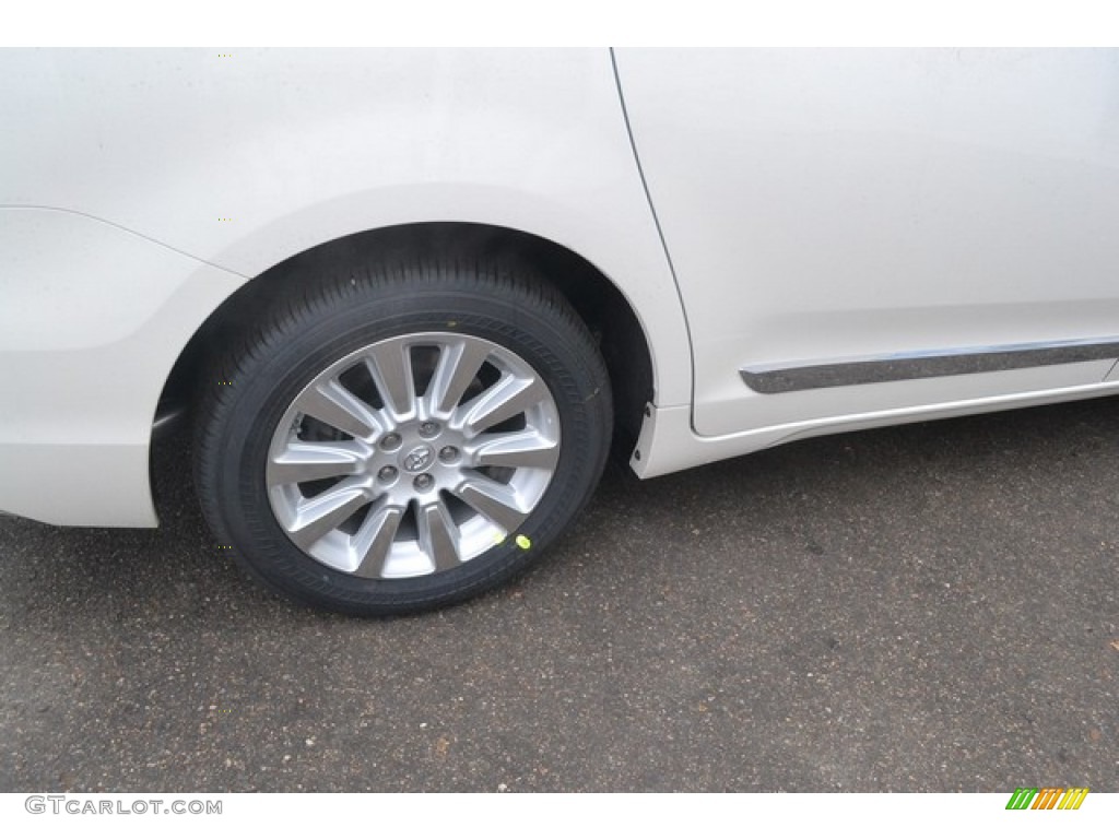 2015 Sienna XLE AWD - Blizzard White Pearl / Bisque photo #10