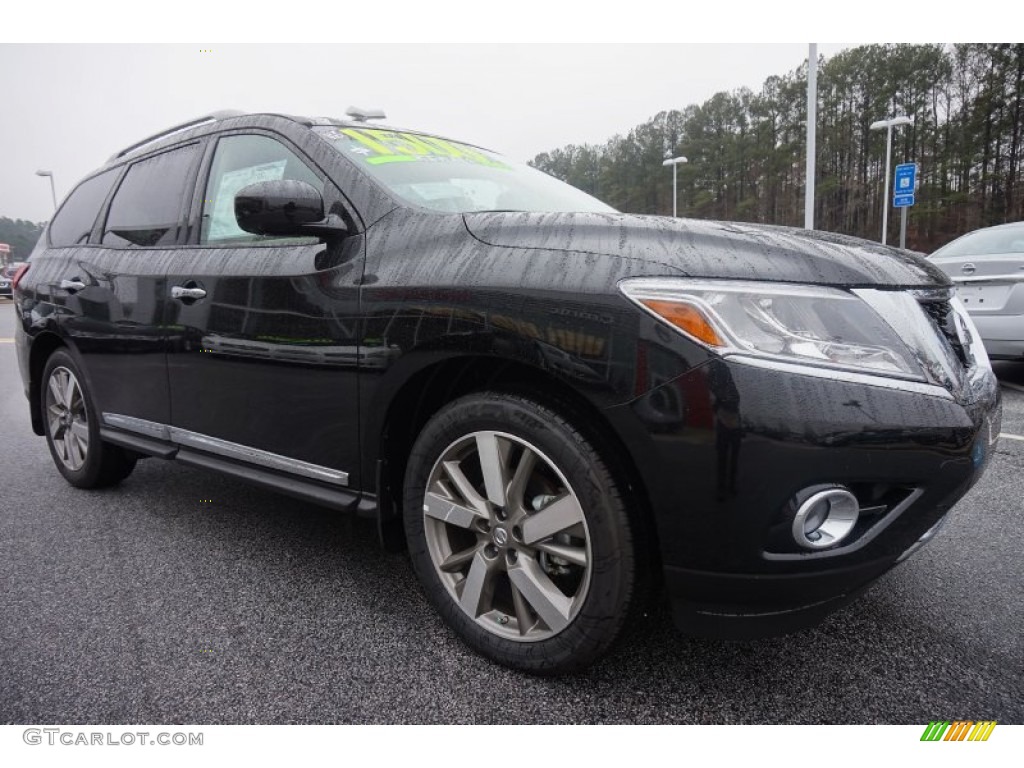 Magnetic Black 2015 Nissan Pathfinder Platinum Exterior Photo #100656548