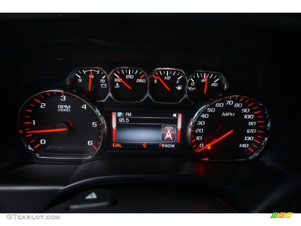2015 GMC Sierra 1500 SLT Crew Cab Gauges Photo #100660505