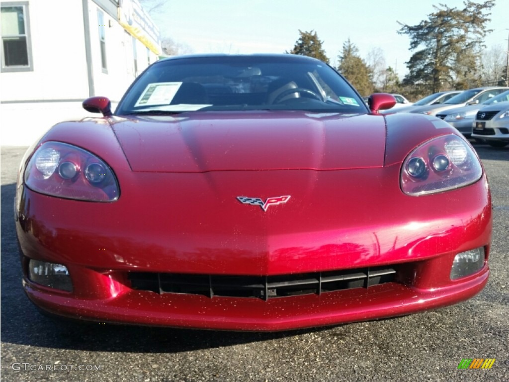 2006 Corvette Coupe - Monterey Red Metallic / Ebony Black photo #4