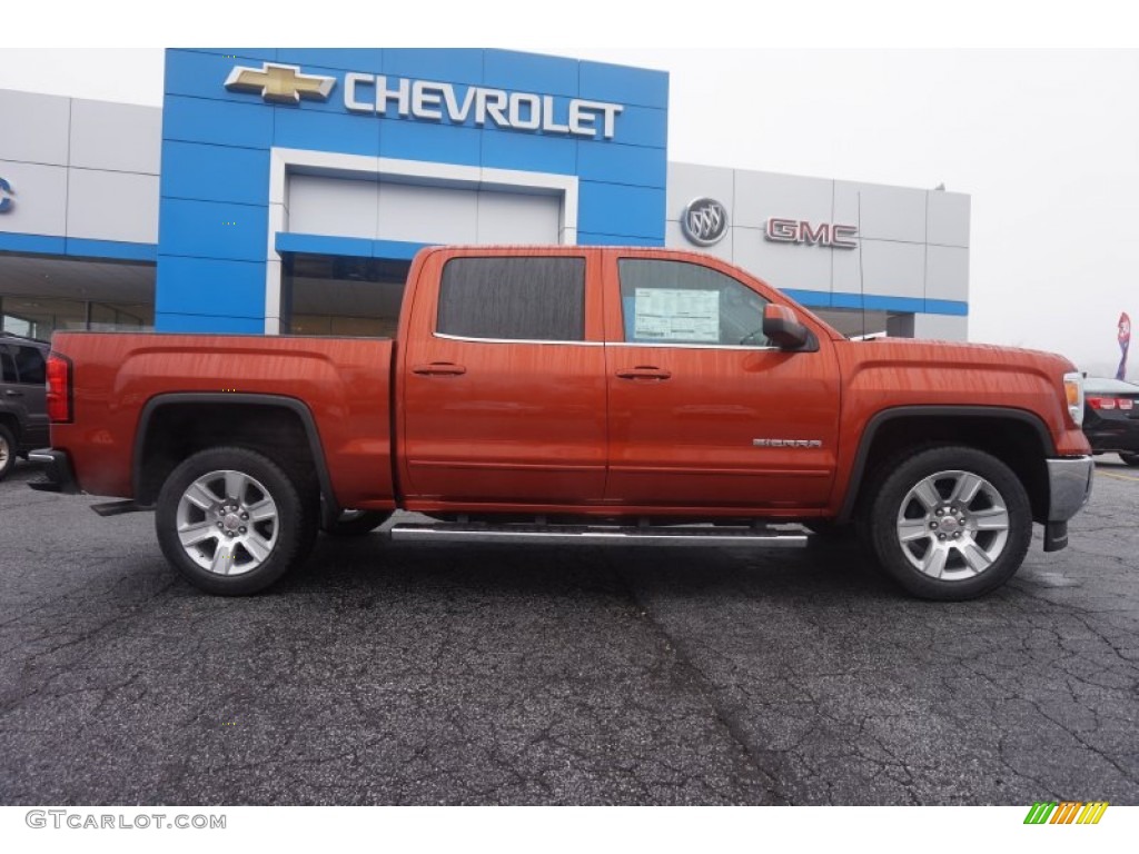 Cayenne Metallic 2015 GMC Sierra 1500 SLE Crew Cab Exterior Photo #100660742