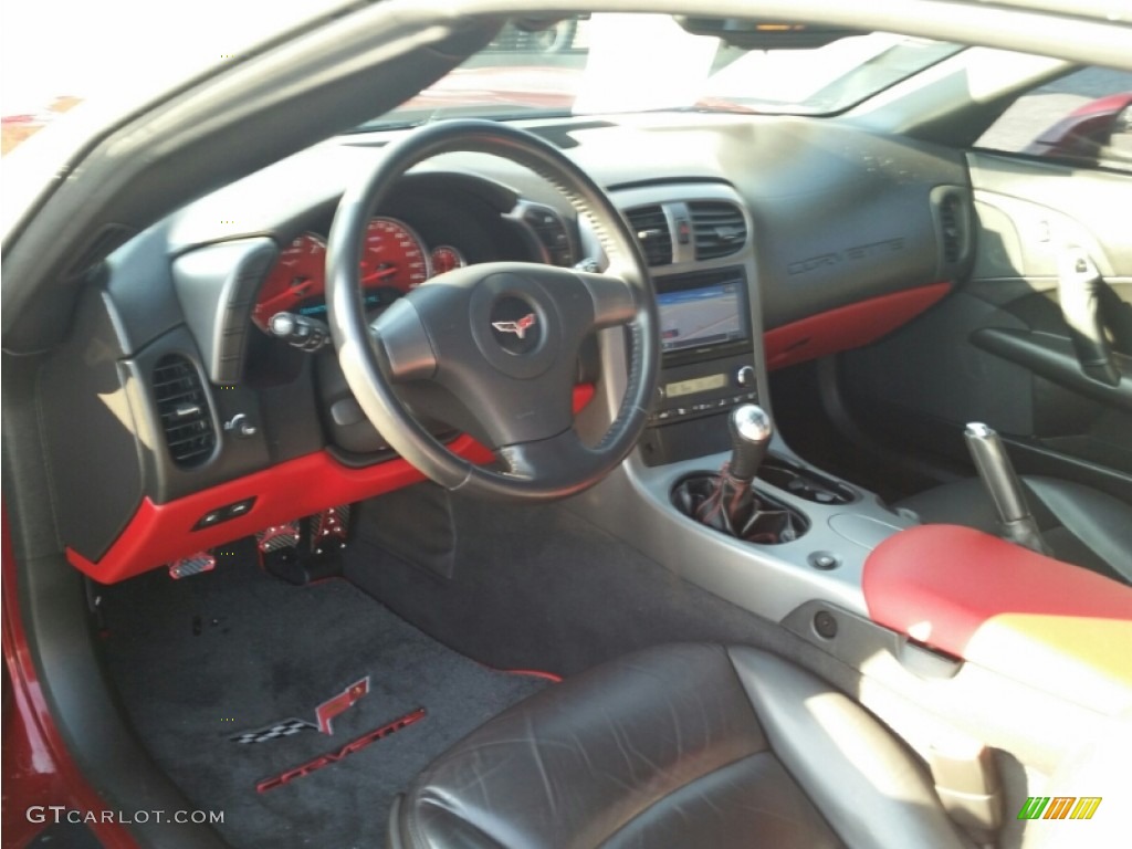 2006 Corvette Coupe - Monterey Red Metallic / Ebony Black photo #17