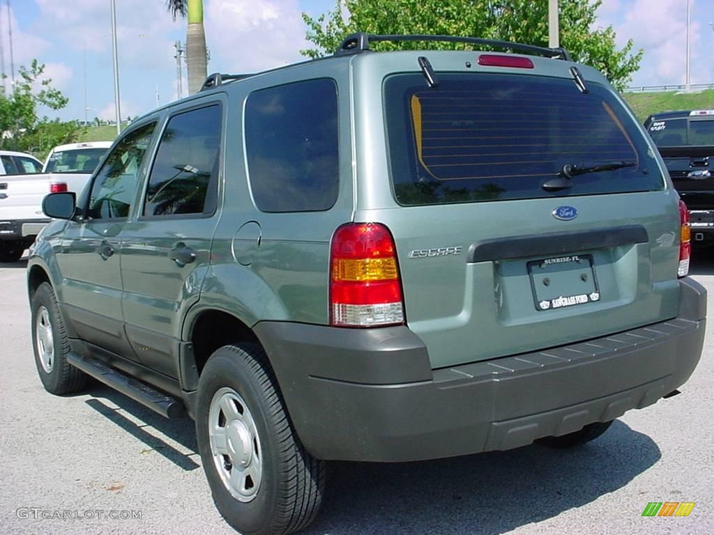 2006 Escape XLS - Titanium Green Metallic / Medium/Dark Flint photo #6