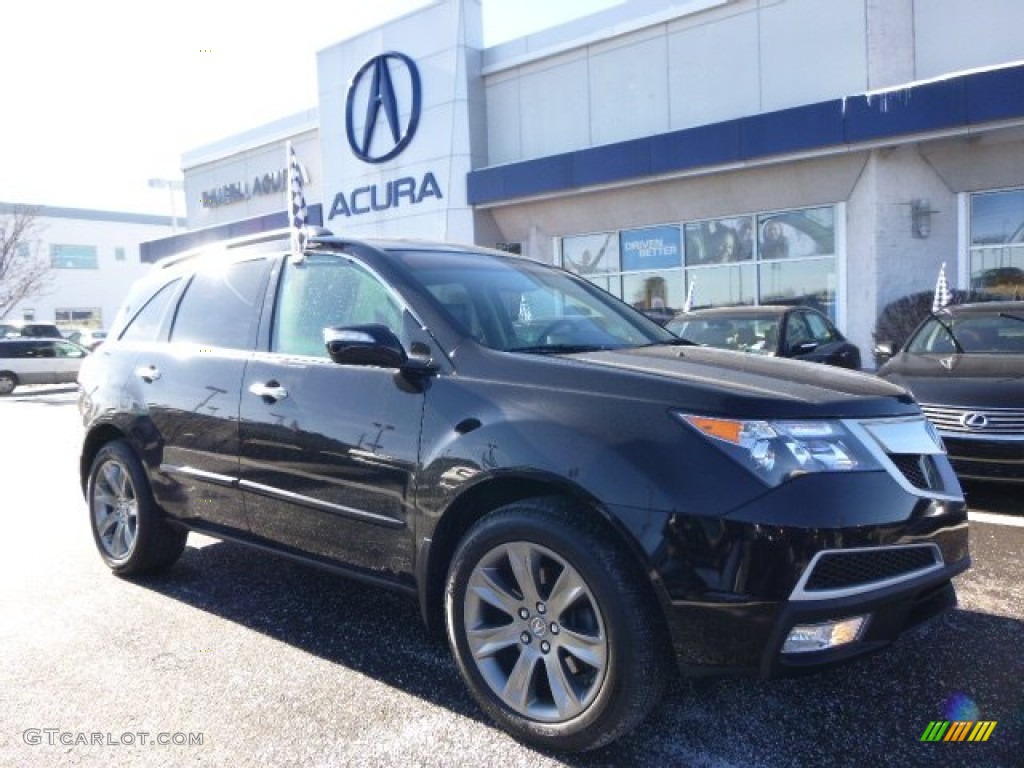 2011 MDX Advance - Crystal Black Pearl / Ebony photo #1