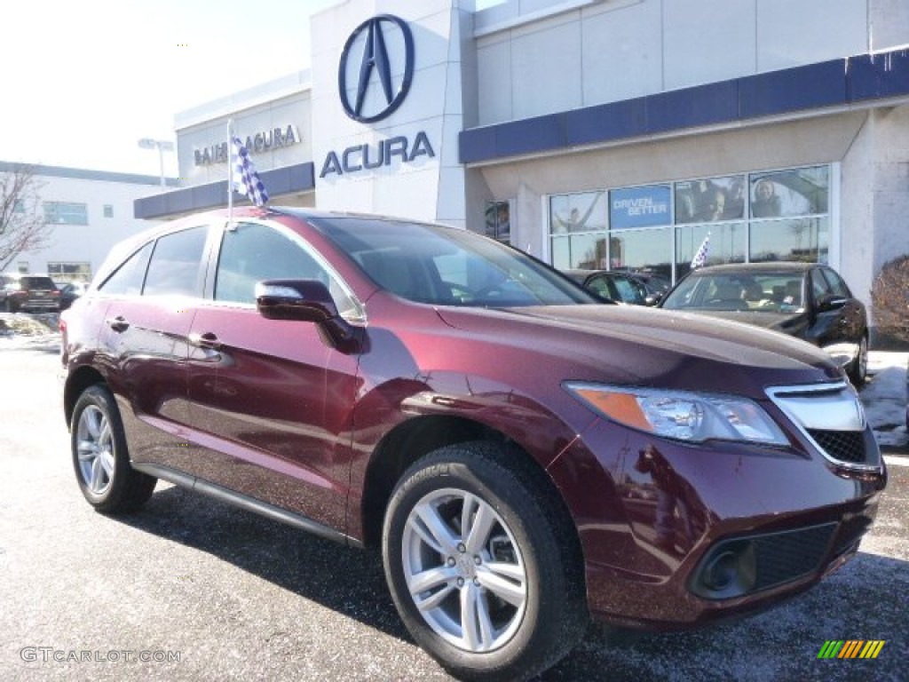 2014 RDX AWD - Basque Red Pearl II / Parchment photo #1