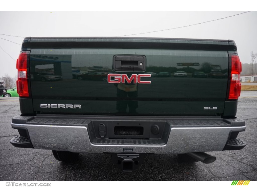 2015 Sierra 2500HD SLE Crew Cab - Emerald Green Metallic / Jet Black photo #6