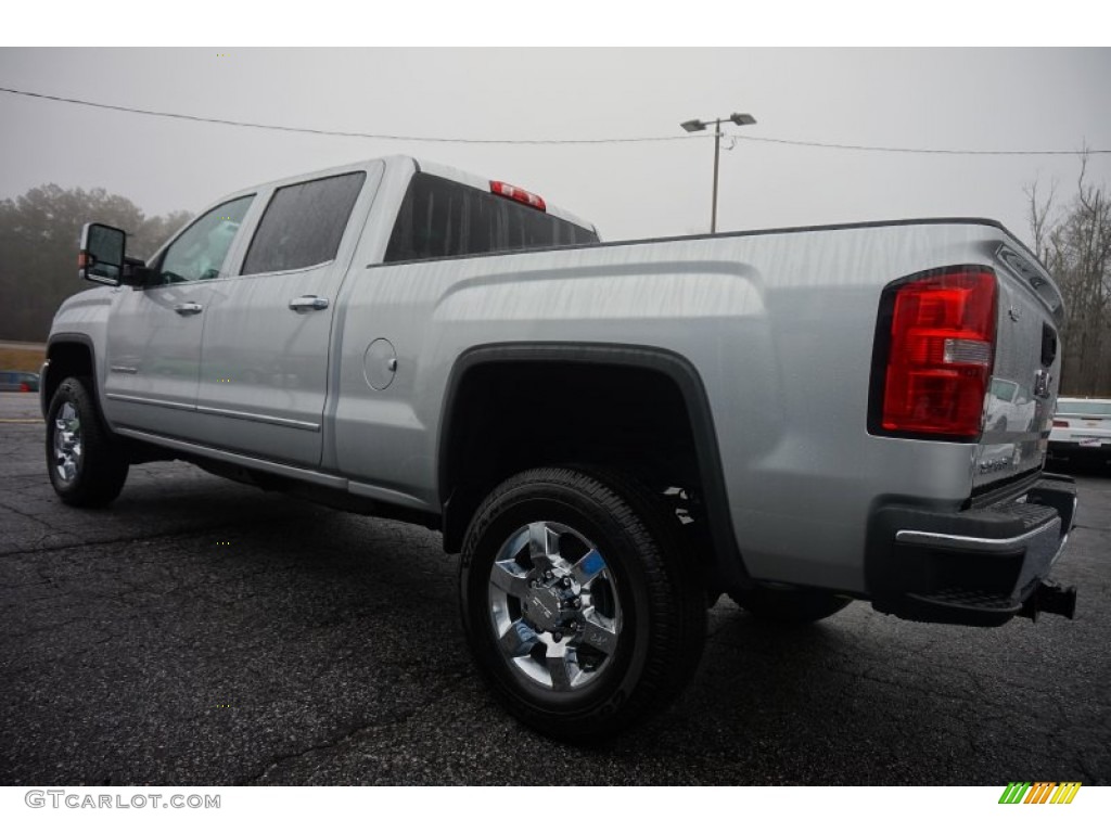 Quicksilver Metallic 2015 GMC Sierra 2500HD SLT Crew Cab 4x4 Exterior Photo #100662983