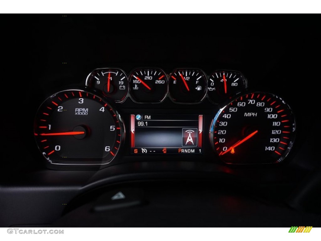 2015 GMC Sierra 2500HD SLT Crew Cab 4x4 Gauges Photo #100663169