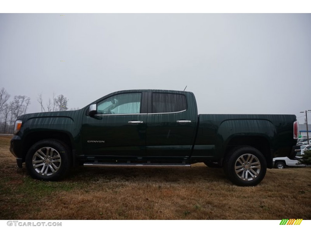 Emerald Green Metallic 2015 GMC Canyon SLT Crew Cab Exterior Photo #100663694