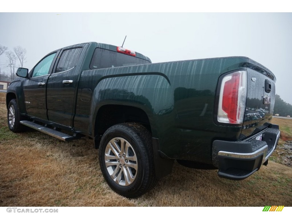 Emerald Green Metallic 2015 GMC Canyon SLT Crew Cab Exterior Photo #100663715