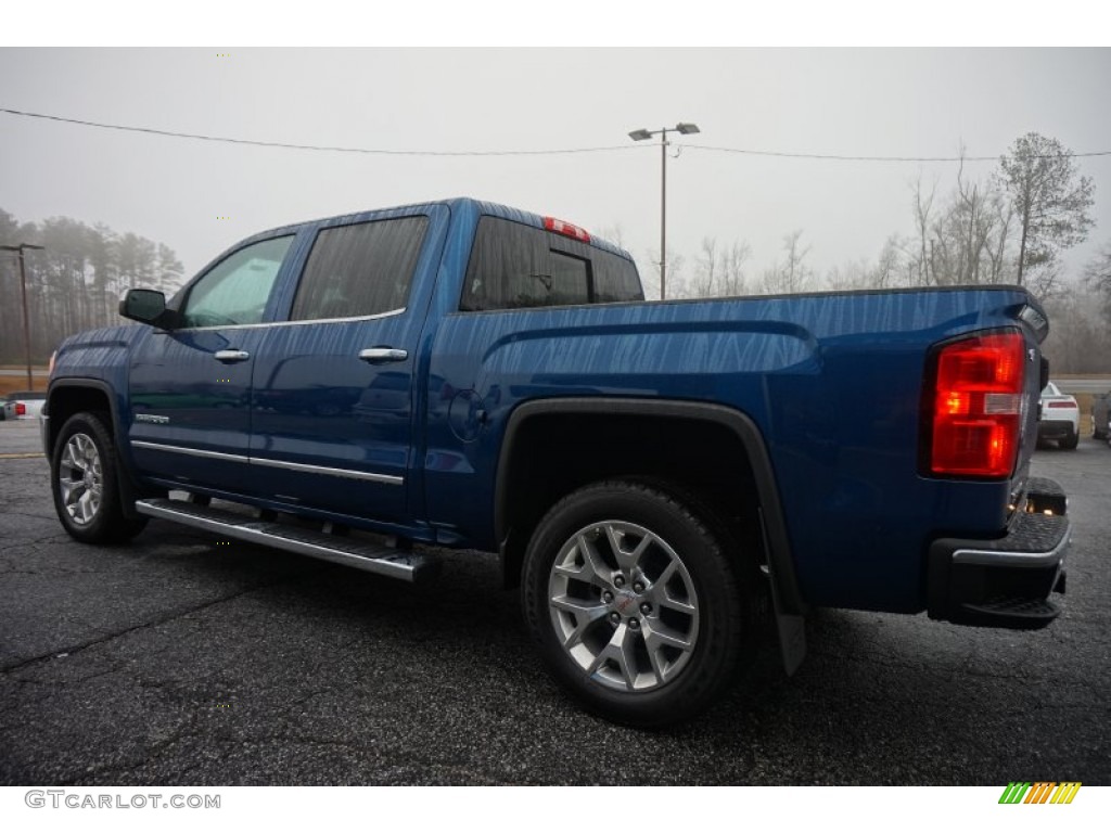Stone Blue Metallic 2015 GMC Sierra 1500 SLT Crew Cab Exterior Photo #100664006