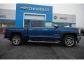 Stone Blue Metallic - Sierra 1500 SLT Crew Cab Photo No. 8