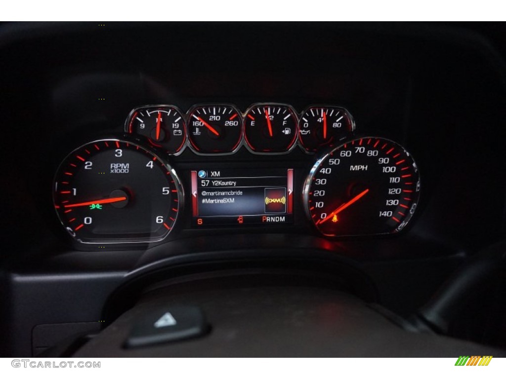 2015 GMC Sierra 1500 SLT Crew Cab Gauges Photo #100664180