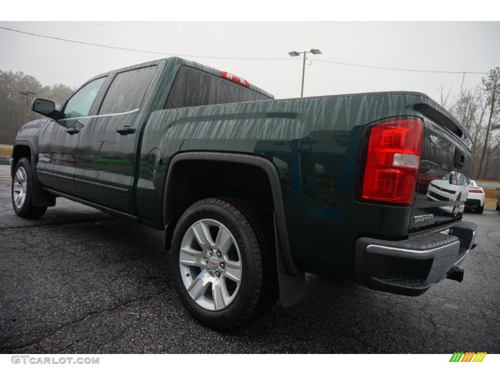 Emerald Green Metallic 2015 GMC Sierra 1500 SLE Crew Cab 4x4 Exterior Photo #100664648