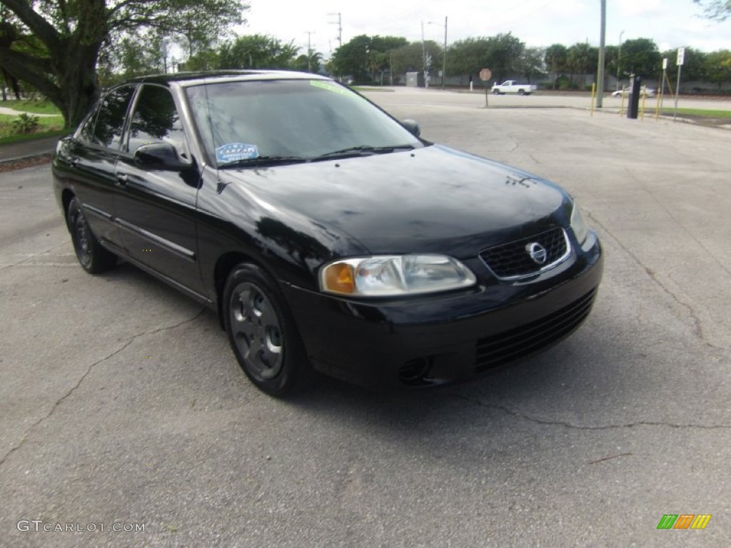 2003 Sentra GXE - Blackout / Stone Gray photo #6