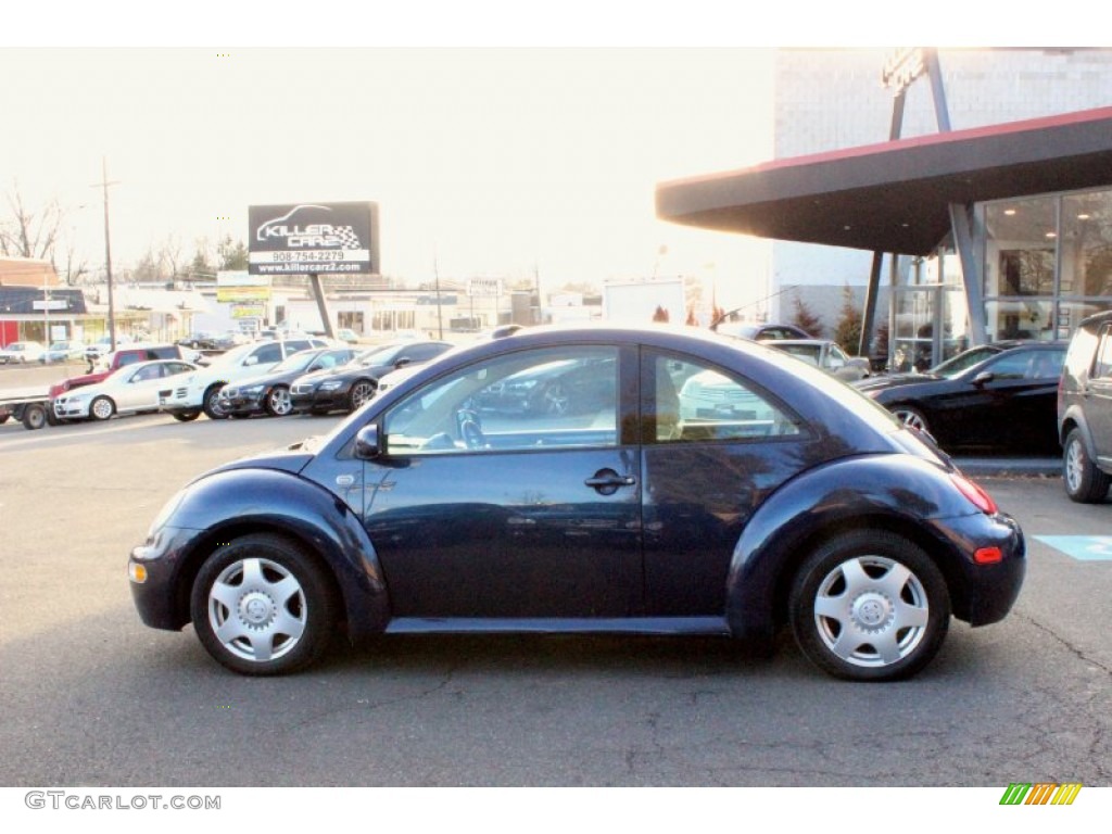 2001 New Beetle GLS Coupe - Blue / Cream photo #4