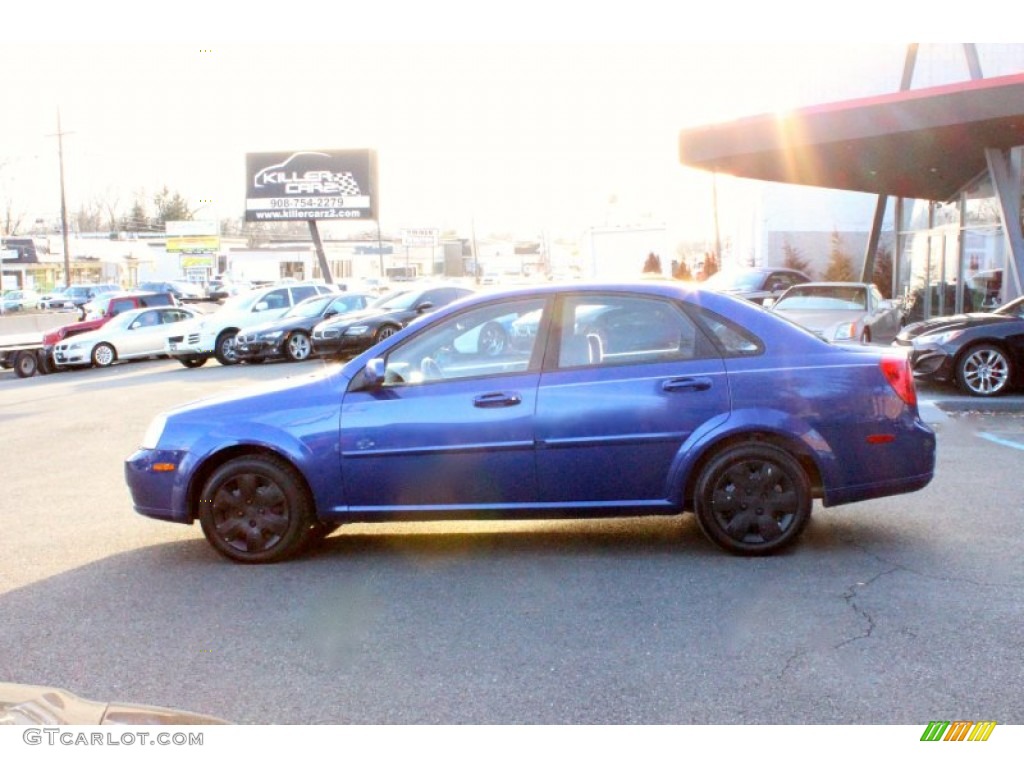 2006 Forenza Sedan - Cobalt Blue Metallic / Grey photo #4