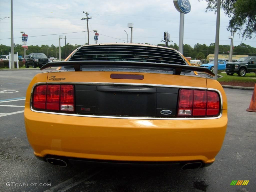 2007 Mustang Saleen Parnelli Jones Edition - Grabber Orange / Black/Orange photo #4
