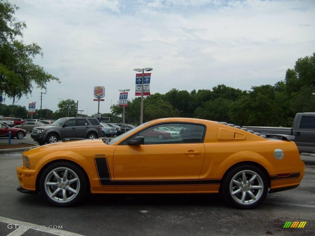 2007 Mustang Saleen Parnelli Jones Edition - Grabber Orange / Black/Orange photo #6