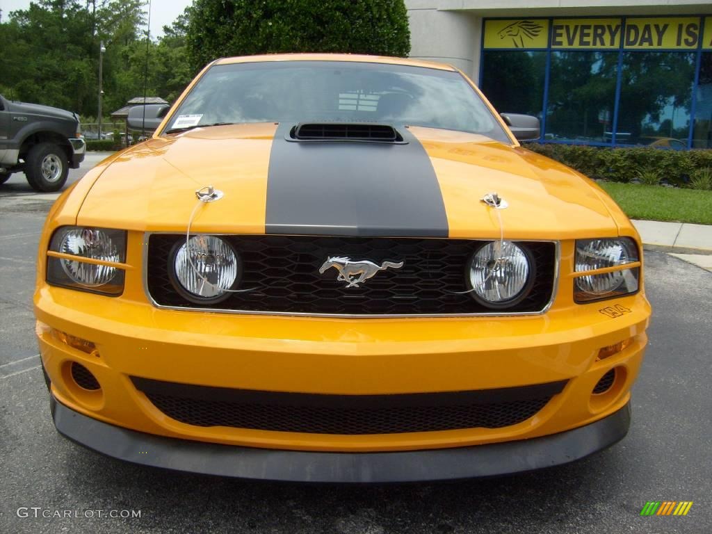 2007 Mustang Saleen Parnelli Jones Edition - Grabber Orange / Black/Orange photo #8