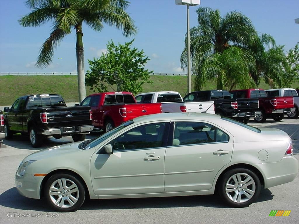 2008 Fusion SEL V6 - Light Sage Metallic / Medium Light Stone photo #6