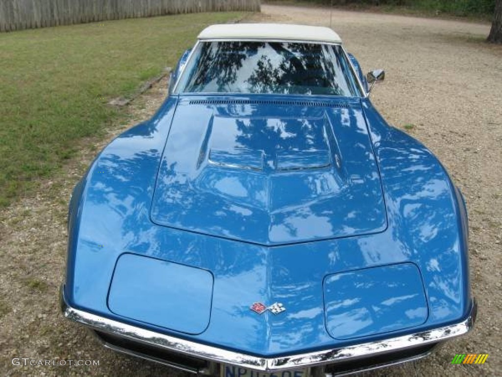 1970 Corvette Stingray Convertible - Mulsanne Blue / Blue photo #2