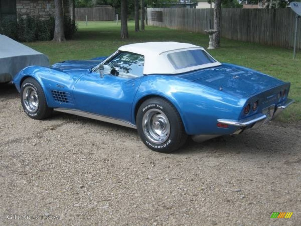 1970 Corvette Stingray Convertible - Mulsanne Blue / Blue photo #6