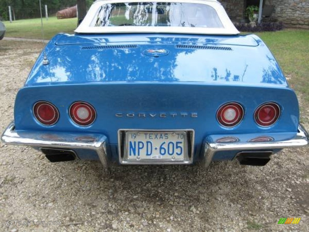 1970 Corvette Stingray Convertible - Mulsanne Blue / Blue photo #7