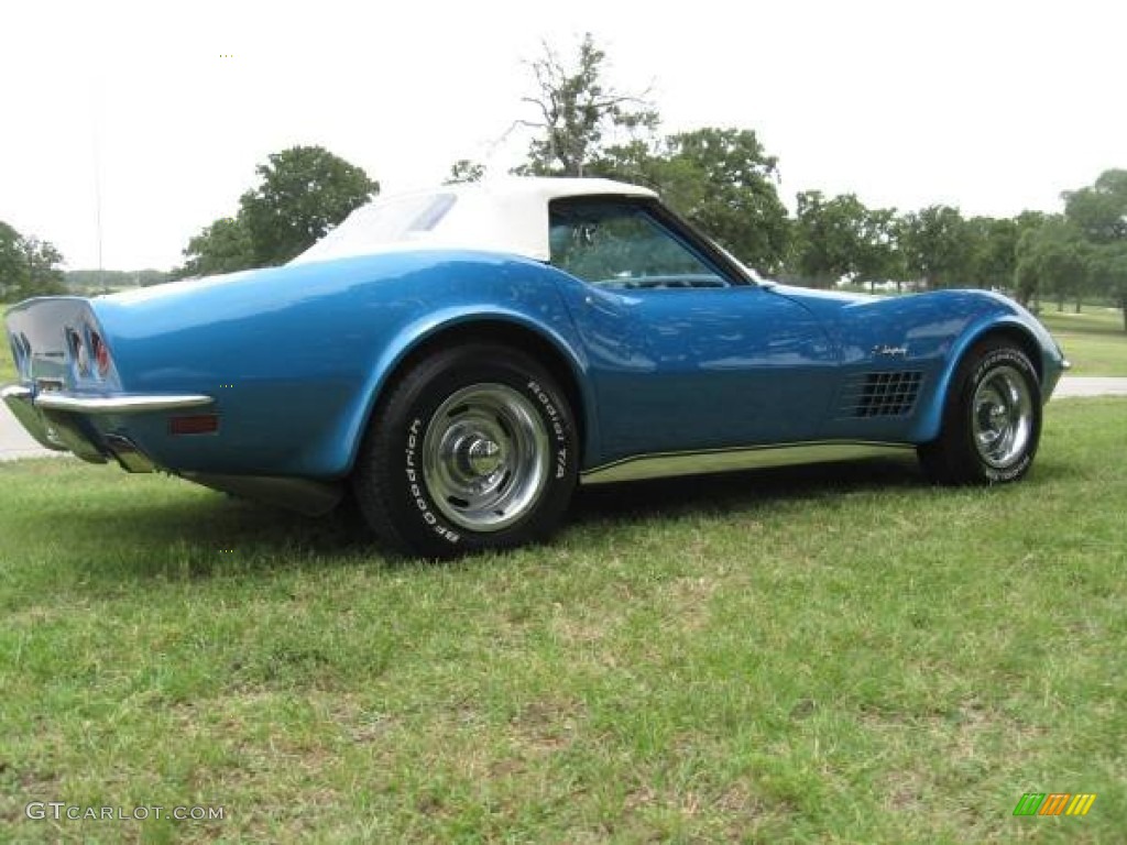 1970 Corvette Stingray Convertible - Mulsanne Blue / Blue photo #8