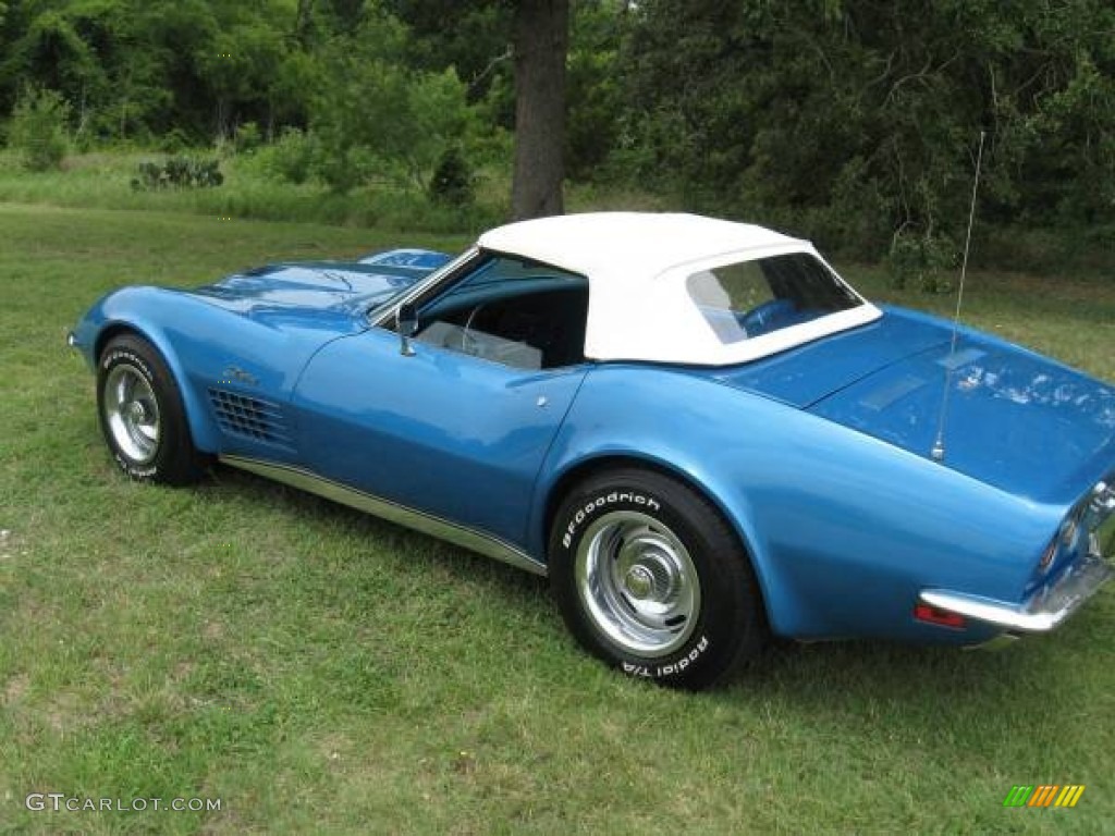 1970 Corvette Stingray Convertible - Mulsanne Blue / Blue photo #10