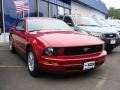 2008 Dark Candy Apple Red Ford Mustang V6 Deluxe Convertible  photo #3