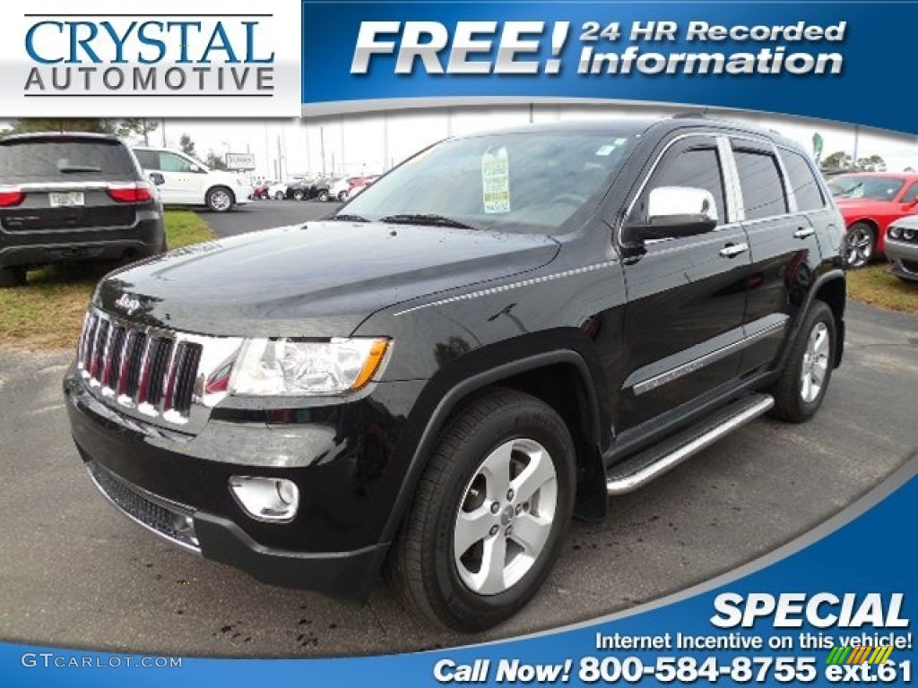 2013 Grand Cherokee Laredo - Black Forest Green Pearl / Black photo #1