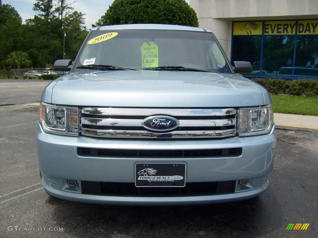 2009 Flex SE - Light Ice Blue Metallic / Medium Light Stone photo #8