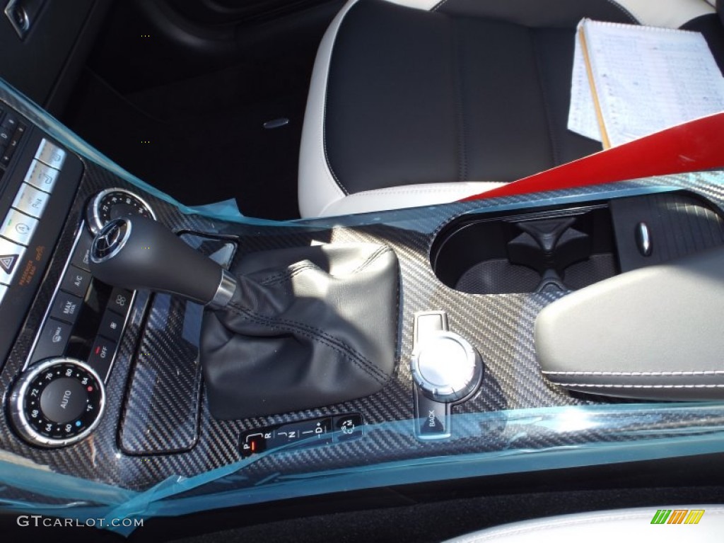 2015 SLK 55 AMG Roadster - Black / designo Platinum White/Black photo #11