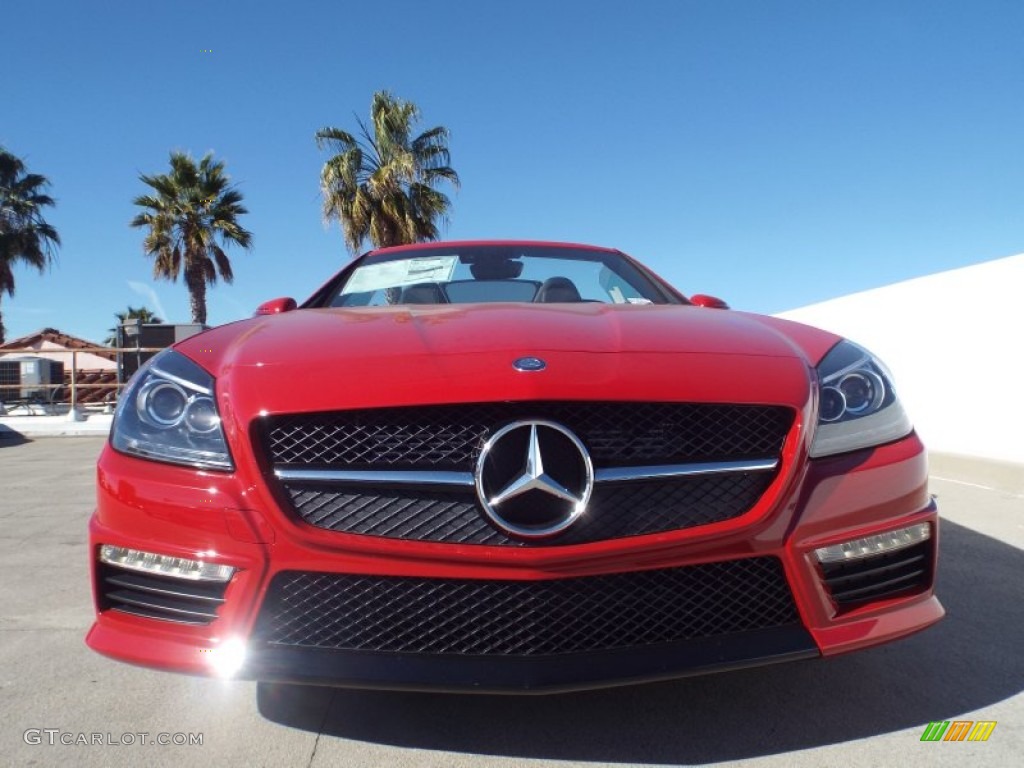 Mars Red 2015 Mercedes-Benz SLK 55 AMG Roadster Exterior Photo #100676597