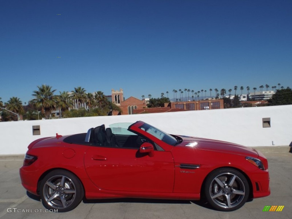 Mars Red 2015 Mercedes-Benz SLK 55 AMG Roadster Exterior Photo #100676621