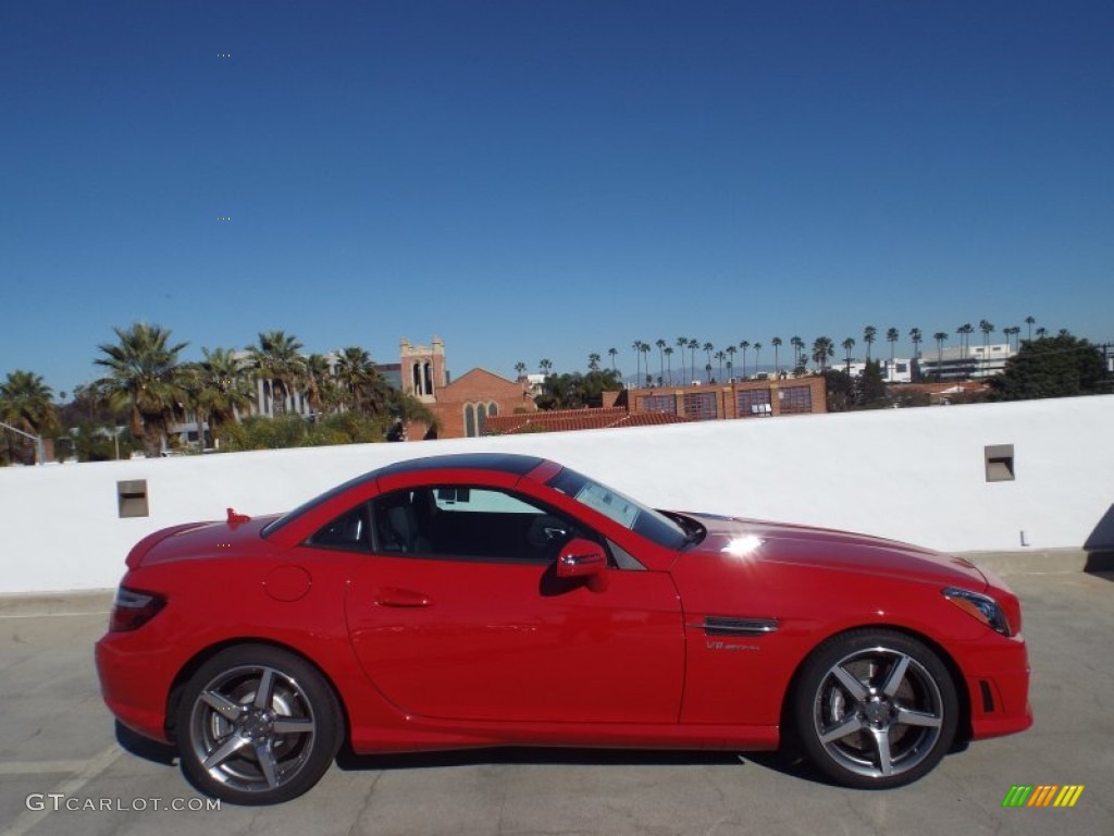 Mars Red 2015 Mercedes-Benz SLK 55 AMG Roadster Exterior Photo #100676885