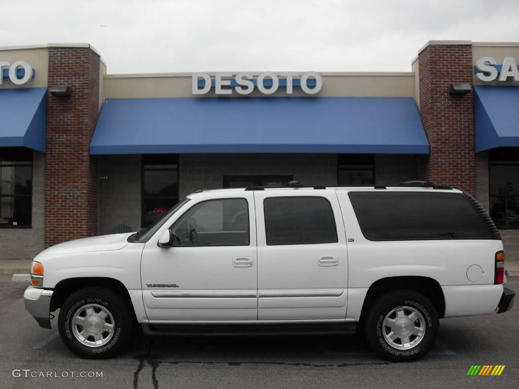 2004 Yukon XL 1500 SLT 4x4 - Summit White / Pewter/Dark Pewter photo #1