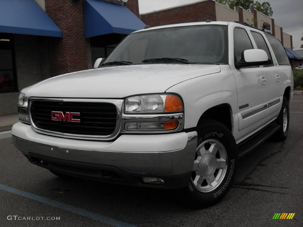 2004 Yukon XL 1500 SLT 4x4 - Summit White / Pewter/Dark Pewter photo #2