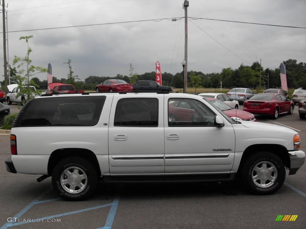 2004 Yukon XL 1500 SLT 4x4 - Summit White / Pewter/Dark Pewter photo #5