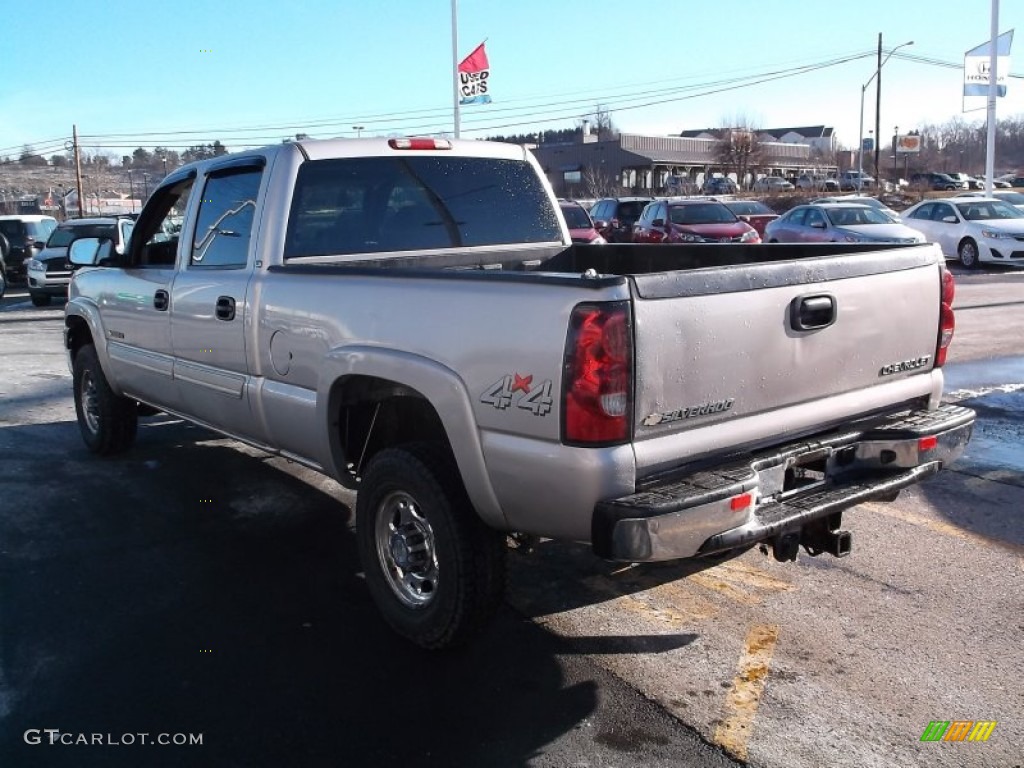 2004 Silverado 2500HD LS Crew Cab 4x4 - Silver Birch / Medium Gray photo #6